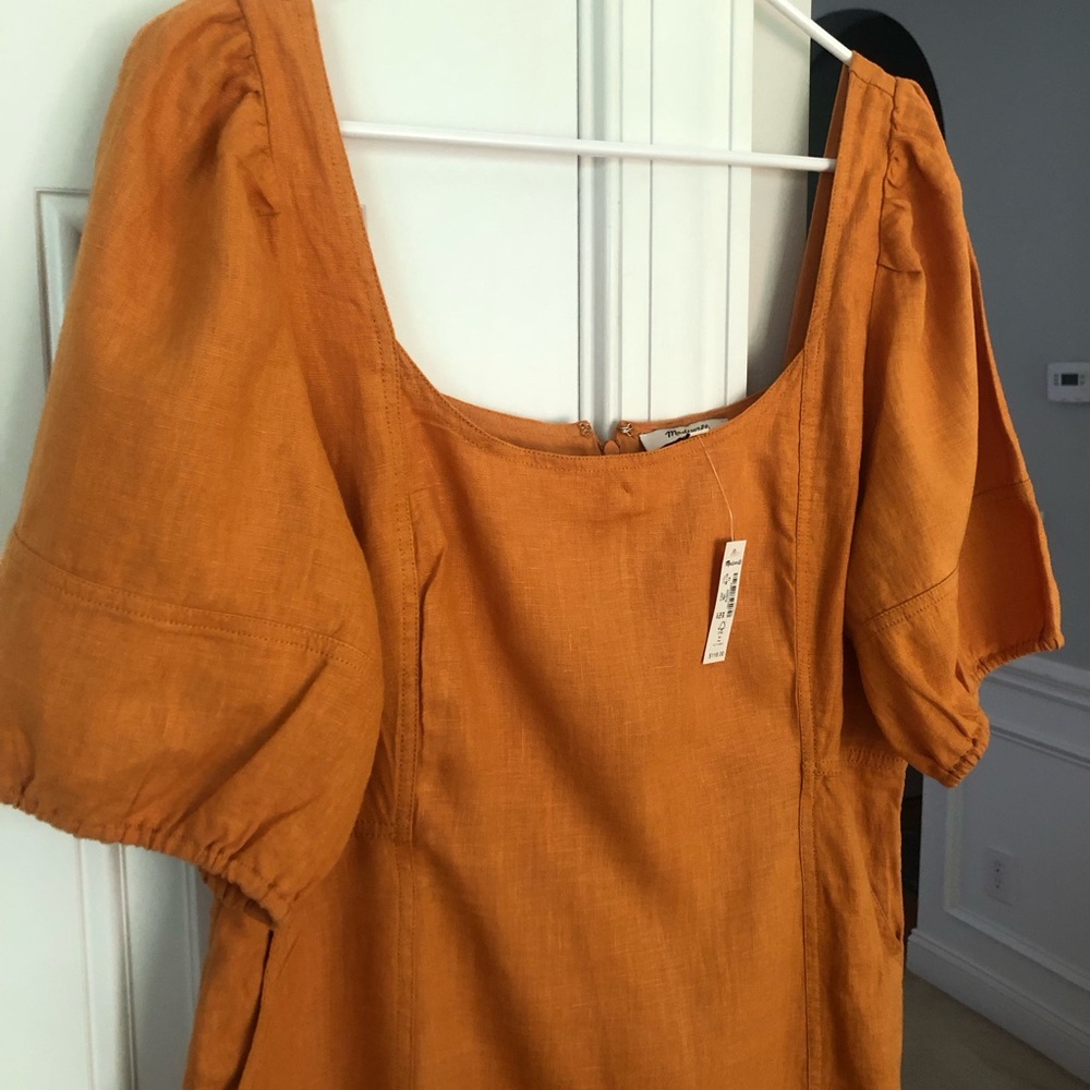 New w Tag: Madewell Linen Maisie Dress w Pockets. Size 14